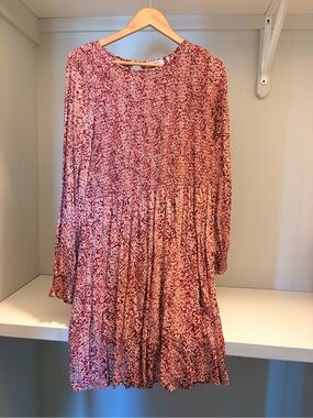 Women's Pink Floral Midi Dress